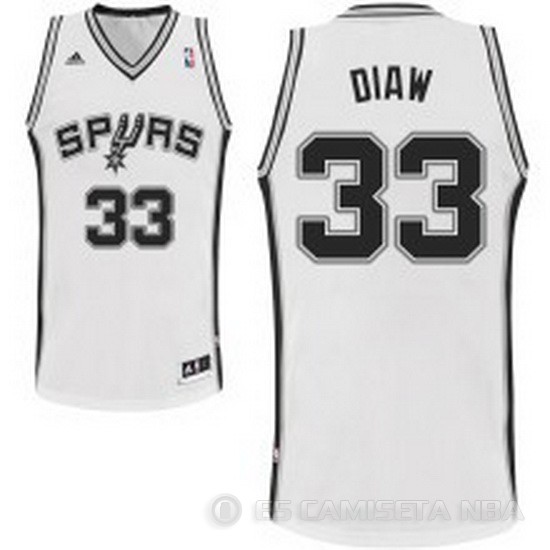 Camiseta Diaw #33 San Antonio Spurs Blanco - Haga un click en la imagen para cerrar